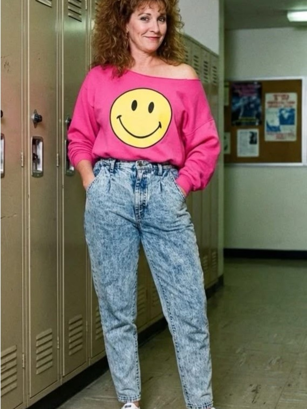 Auténtica vintage 1980s acid wash denim jeans